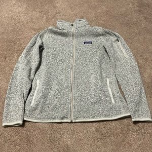 Patagonia Women’s Better Sweater Fleece Jacket in Birch White size Large